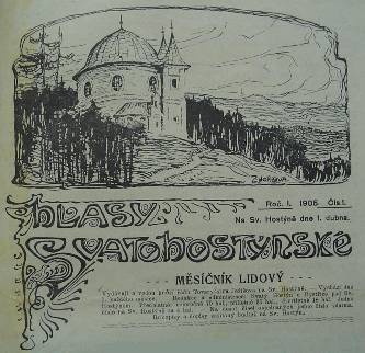 (Hlasy svatohostýnské - jejich první číslo z r. 1905)